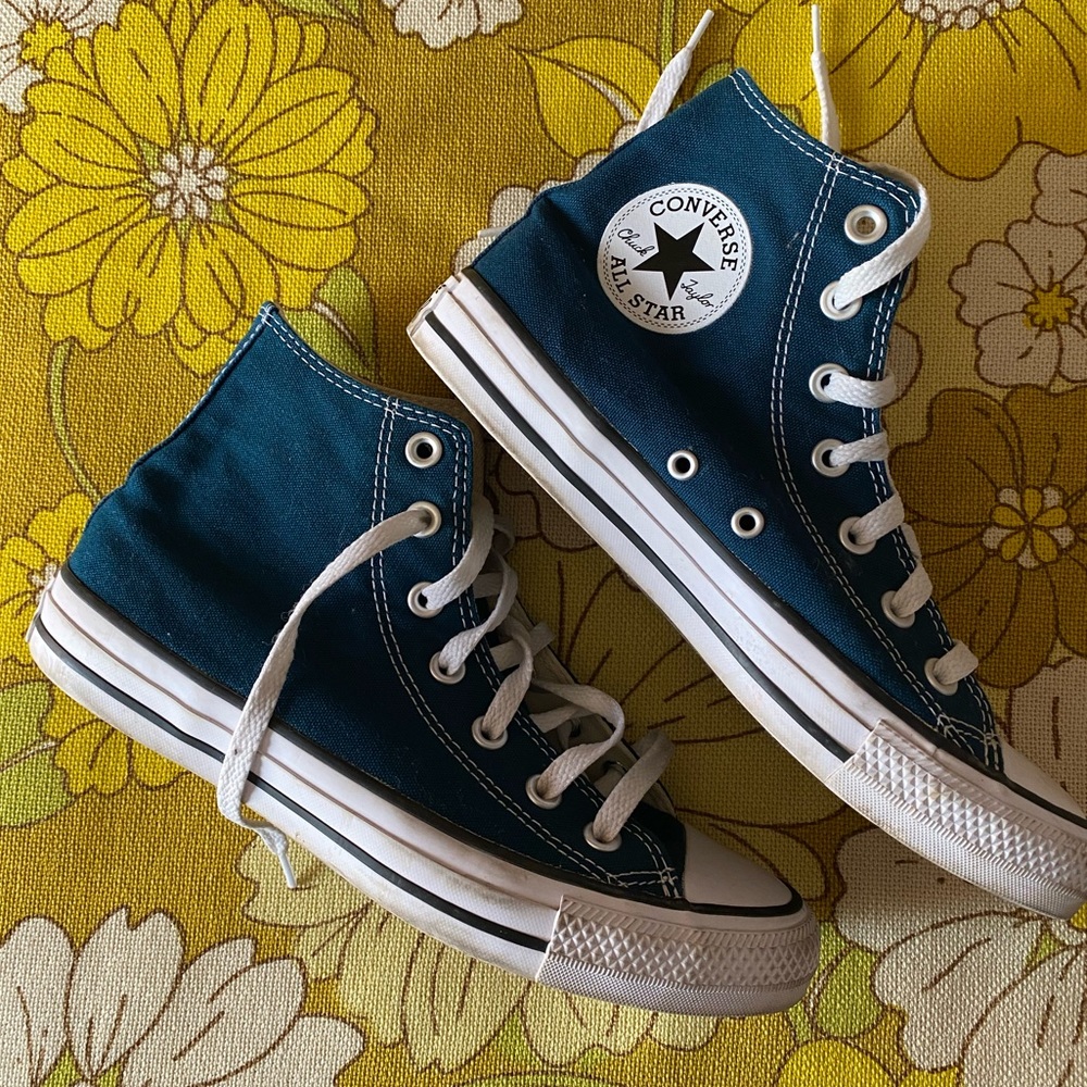 **sold** Dark Teal hi-top Converse